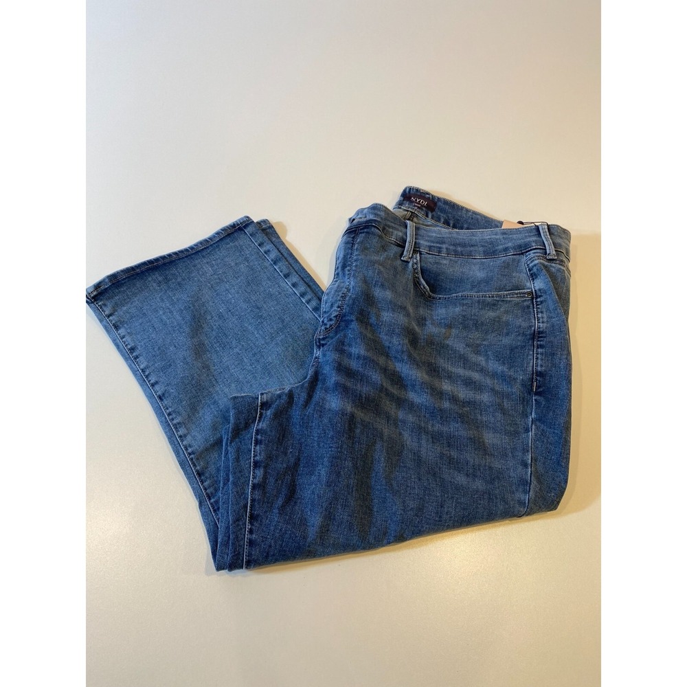 NYDJ Marilyn Crop Capri Blue Jeans Lift Tuck Technology Women's 24WP NWT